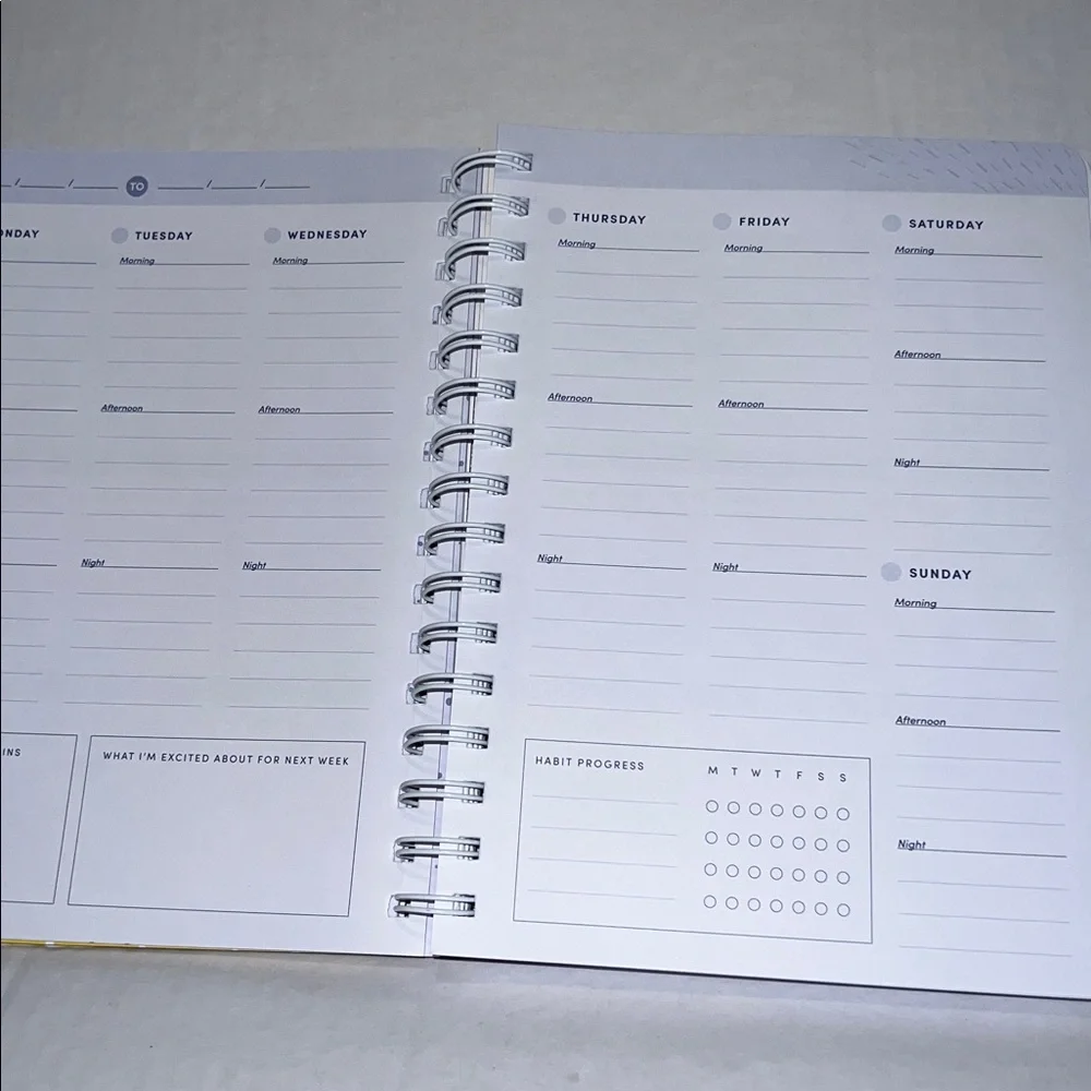 The Best Is Yet to Come Undated Planner 52-Week Routine Builder MonthlyWellness